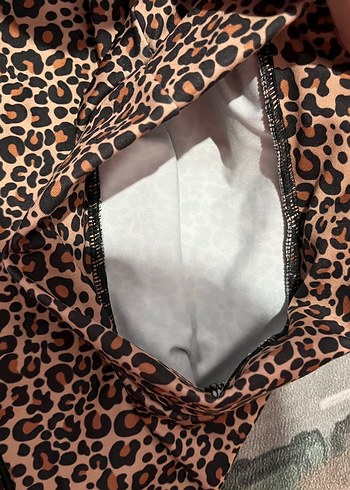 Kız Çocuk Leopar Desenli Fırfırlı Etek - Görsel 2