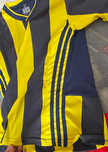 Sarı Siyah Çizgili Adidas Spor Forması - Görsel 5