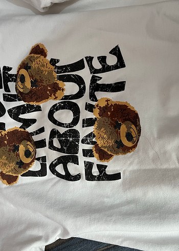 Beyaz Uzun Kollu  Sweatshirt - Görsel 4