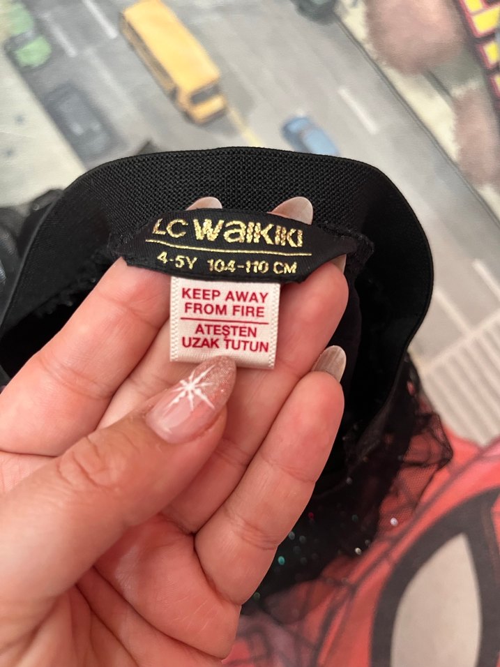 Kız Çocuk Siyah Fırfırlı Gotik Etek - Görsel 2