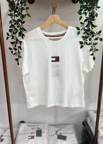 s Beden beyaz Renk Tommy Hilfiger Kadın Beyaz ve Lacivert Tshirt