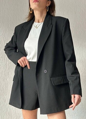 Zara Kadın Oversize Blazer Ceket Oversize kesim Vatkalı Bedenl