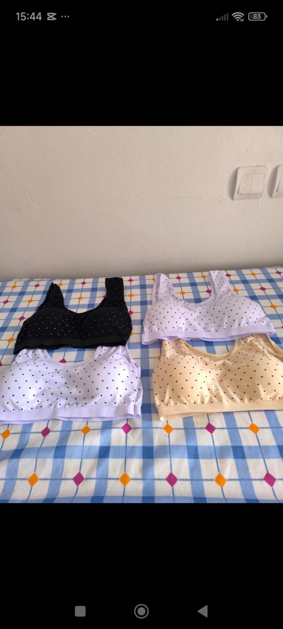 Puantiye Desenli Spor Sütyenler çocuklar içindir - Görsel 3