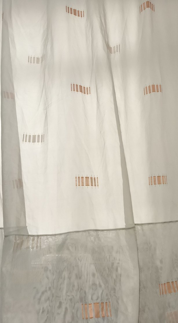 Bej Modern Deseniz Perde - Görsel 5