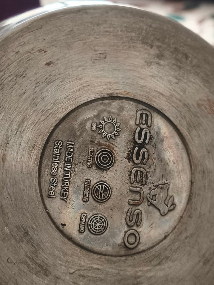 Pastel Pembe Kulplu Çelik Çaydanlık - Görsel 2