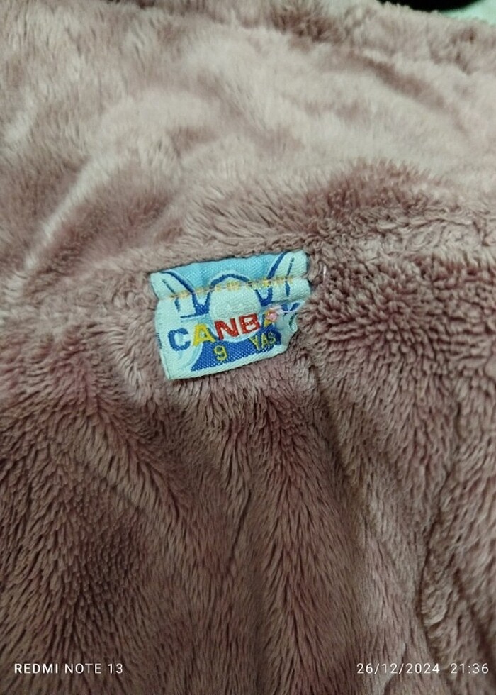 içi sıcacık yumuşacık pembe mont - Görsel 2