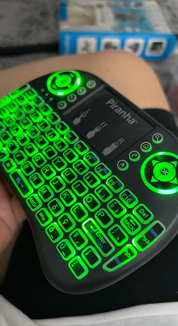 Yeşil Işıklı Piranha Mini Klavye - Görsel 2