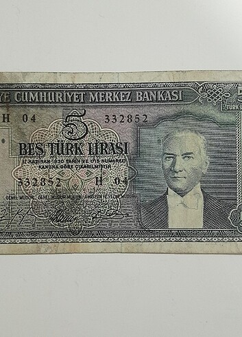 Tasarımcı 5.Emisyon 6.Tertip 5Tl