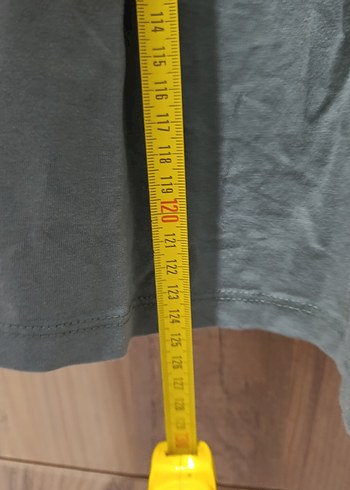 Kolsuz Salaş Haki Uzun Elbise - Görsel 7