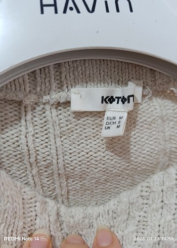 Bej Kadın Triko Kazak Uzun Kollu - Görsel 3