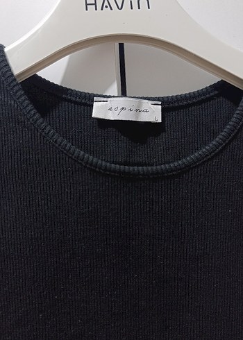 Siyah Kolsuz Midi Triko Elbise - Görsel 2