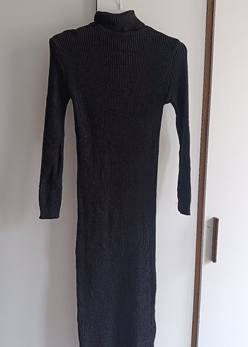 Gri Fitilli Balıkçı Yaka Kadın Triko - Görsel 2