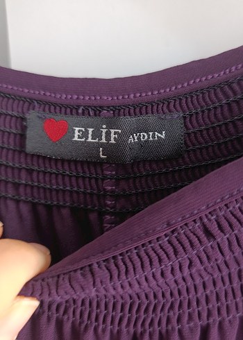 Uzun Kollu Mor Salaş Elbise - Görsel 4