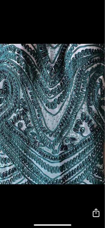 Kasnak işi etiketi üzerinde abiye - Görsel 2