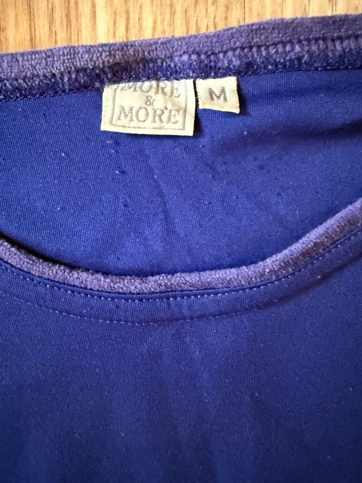 Mavi Uzun Kollu Basic tişört - Görsel 2