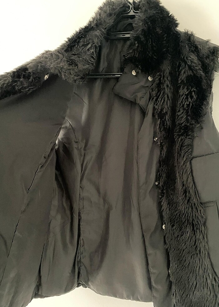 Önü kürklü yelek - Görsel 5