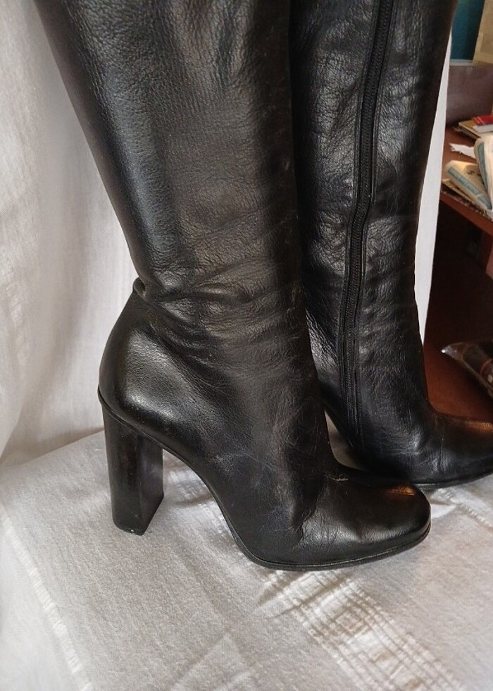 Gucci deri çizme - Görsel 3