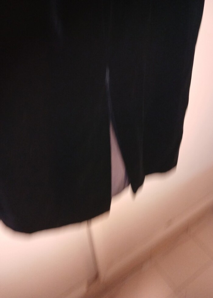 Siren ertan haute couture lacivert kadife elbise - Görsel 5