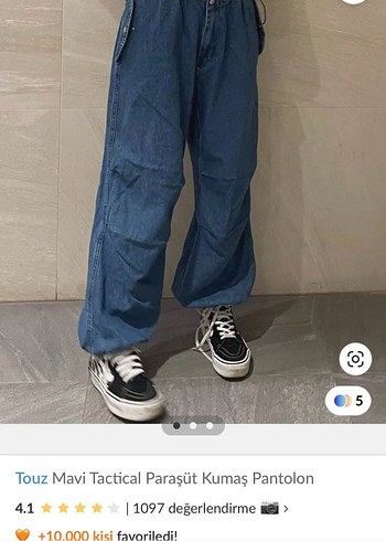 Trendyol & Milla Mavi Kadın Loose Fit Denim Pantolon