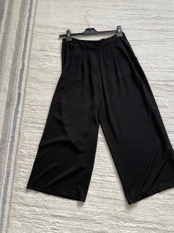 Siyah Kadın Salaş  Pantolon - Görsel 2