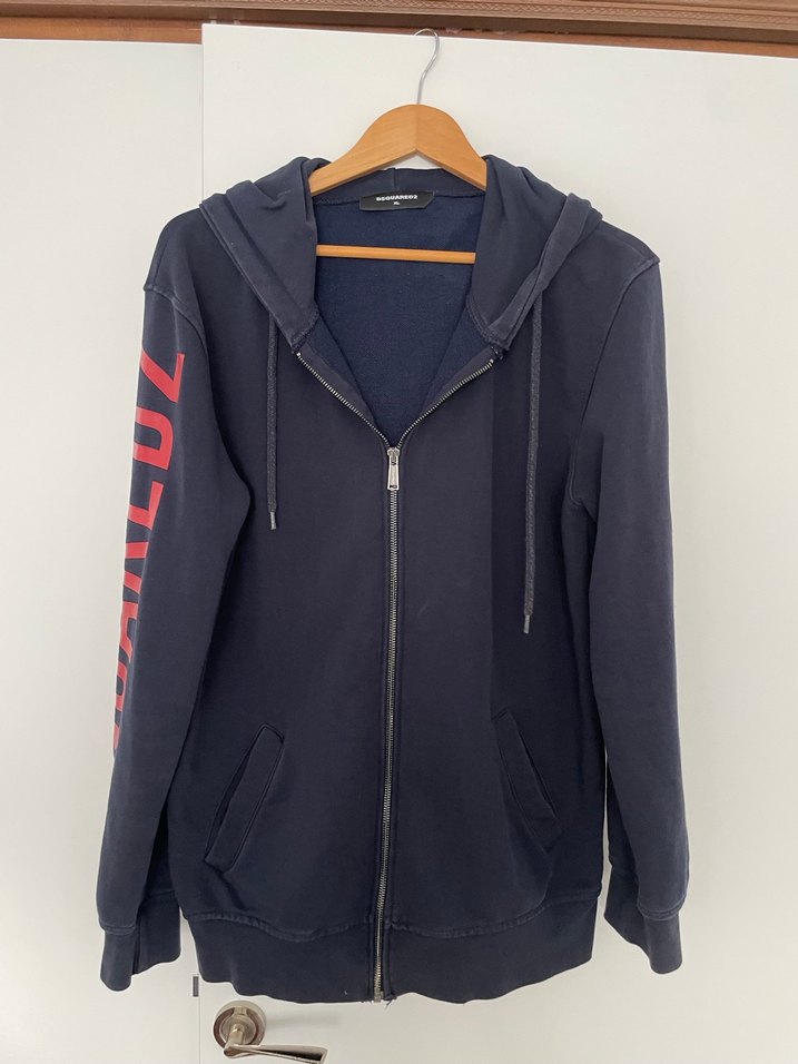 Fermuarlı Lacivert kadın Sweatshirt - Görsel 2