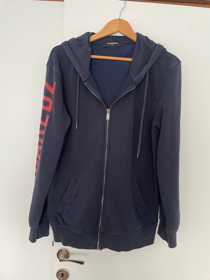 Fermuarlı Lacivert kadın Sweatshirt - Görsel 3