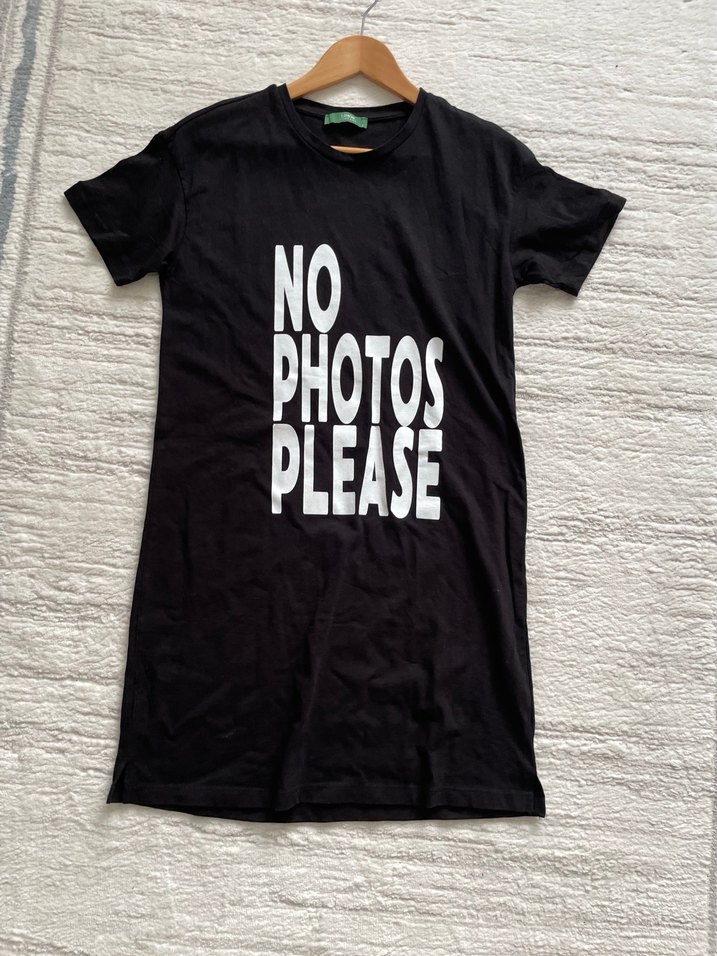 Siyah Baskılı kadın Tişört - Görsel 2