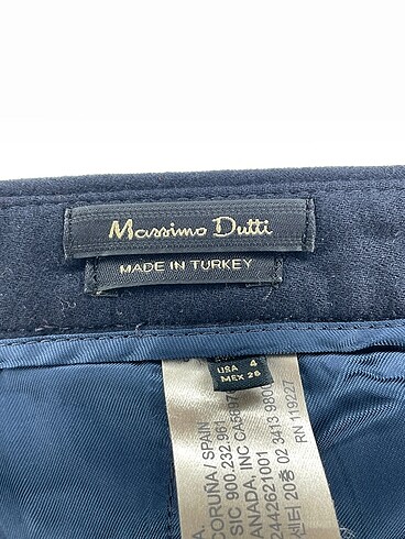 36 Beden lacivert Renk Massimo Dutti Düz Kesim %70 İndirimli.