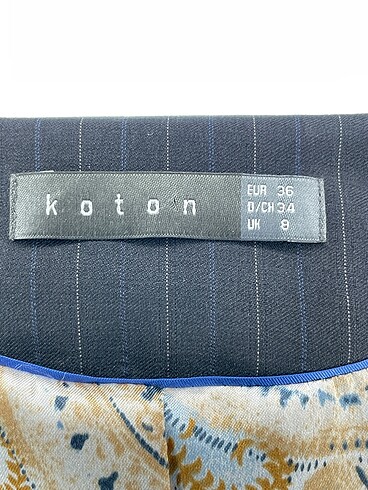 36 Beden siyah Renk Koton Blazer %70 İndirimli.