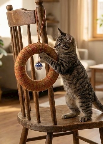 Çingirakli Kedi Tirmala Oyuncagi - Görsel 4