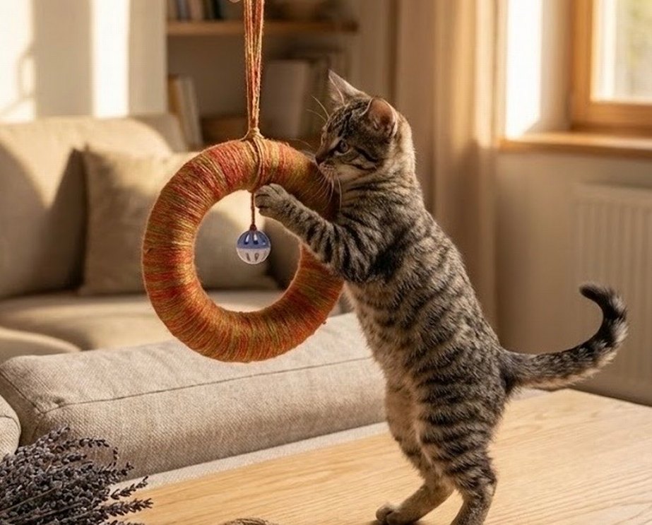 Çingirakli Kedi Tirmala Oyuncagi - Görsel 2