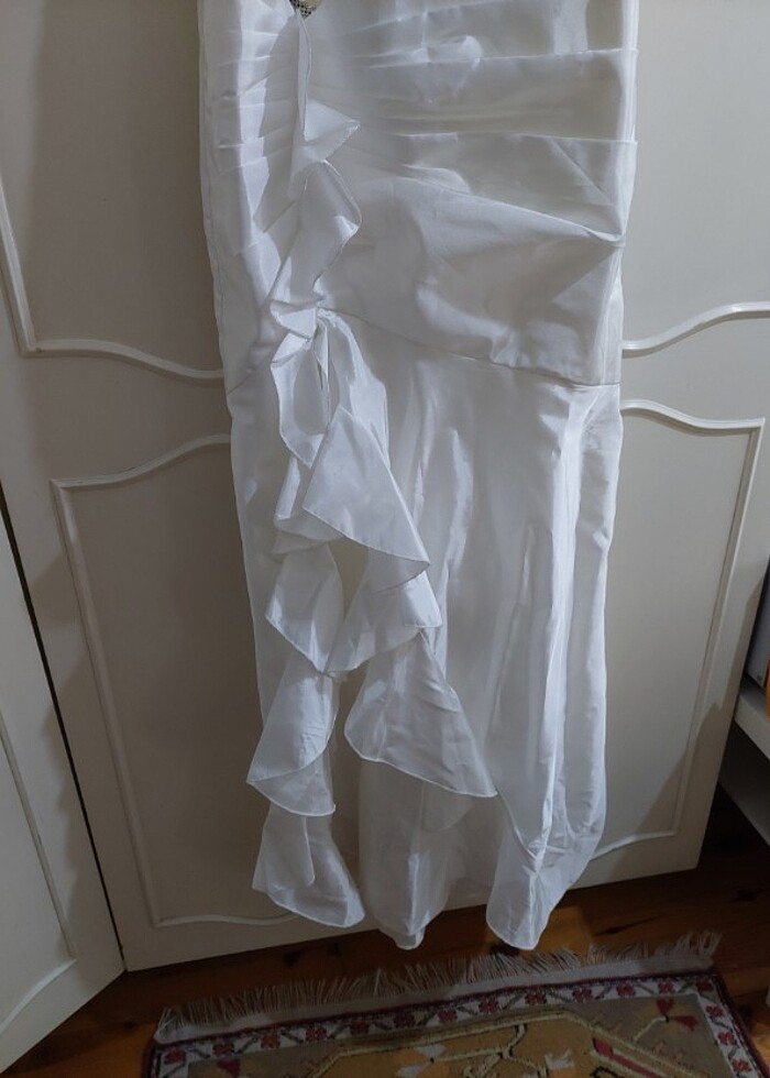 Beyaz Abiye Elbise - Görsel 3