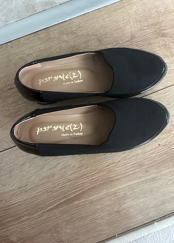 Kadın Siyah Dolgu Topuklu Babet - Görsel 2