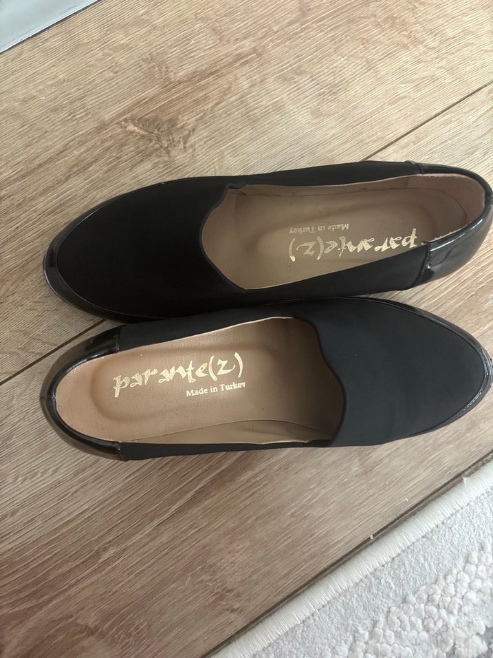 Kadın Siyah Dolgu Topuklu Babet - Görsel 3