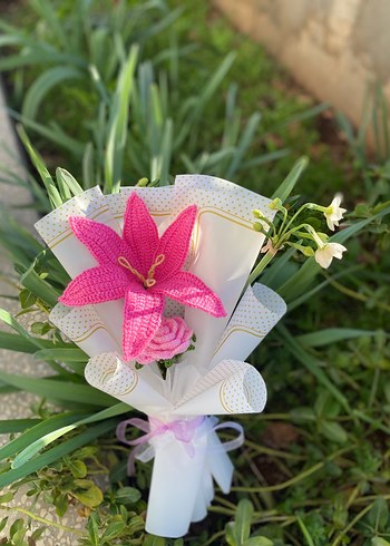 El Örgüsü Bohem Çiçek Buketi - Görsel 2