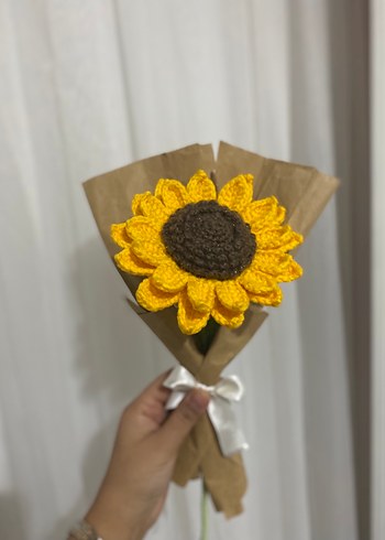 El Yapımı Bohem Ayçiçeği Buketi - Görsel 2