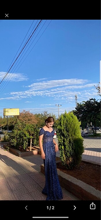Abiye taşlı uzun abiye düğün nişan söz