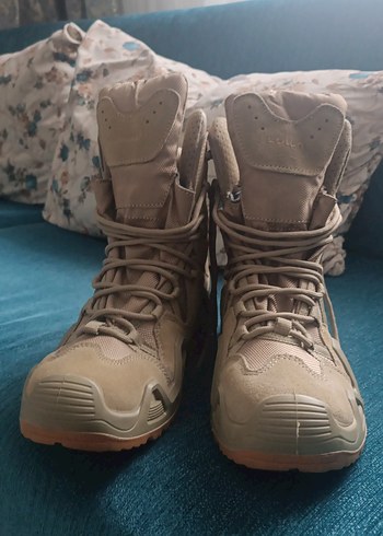 Bej Kamuflaj Erkek Bağcıklı Kauçuk Bot - Görsel 2