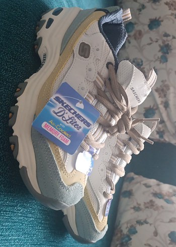 Bağcıklı Beyaz Bağcıklı Spor Kadın Sneakers - Görsel 2