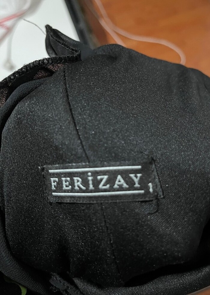 Balık model pullu uzun siyah elbise  - Görsel 3