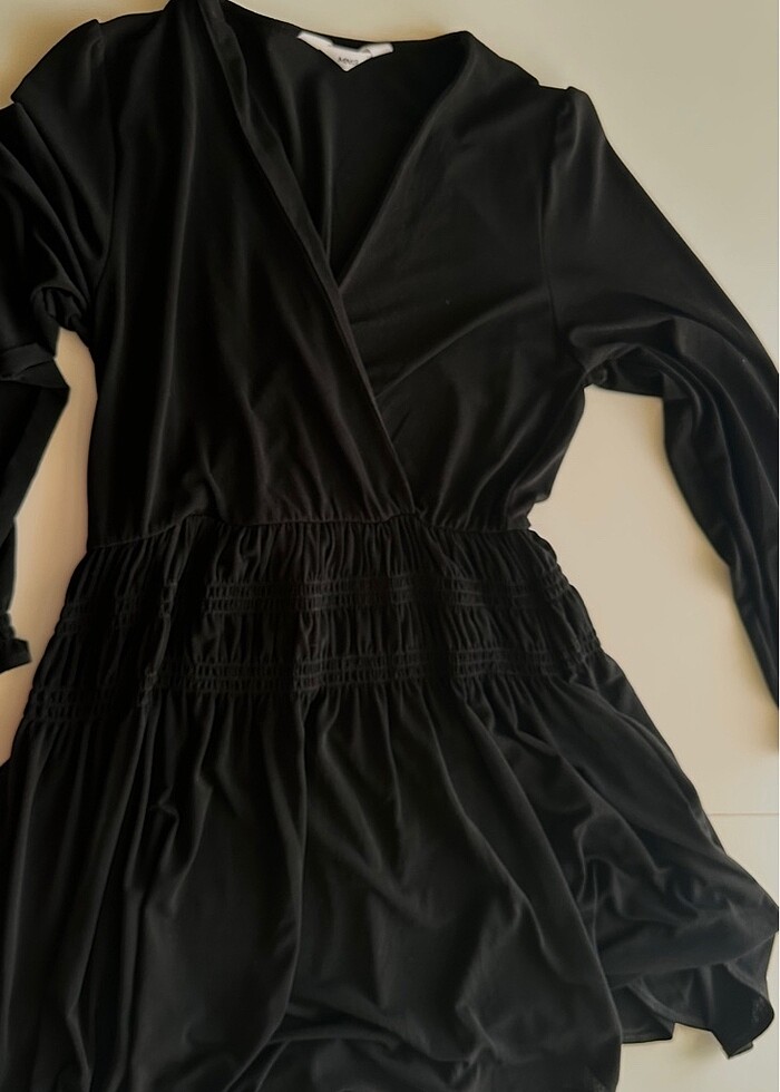 Siyah kısa elbise - Görsel 4