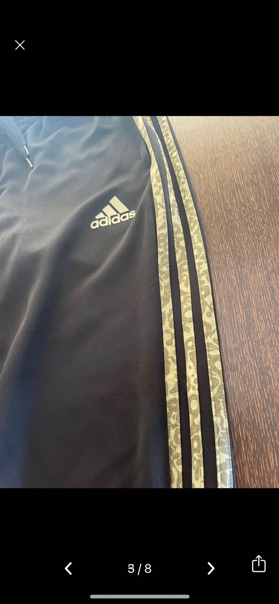 Adidas Siyah Yılan Desenli Erkek Eşofman Altı - Görsel 2