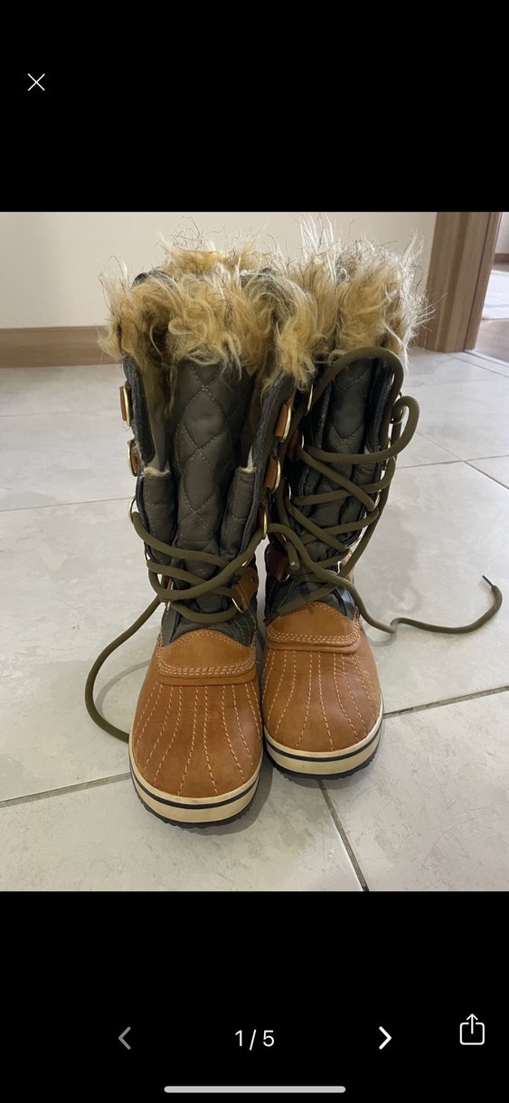 Kahverengi Kürklü Kadın Kamuflaj Bot - Görsel 3