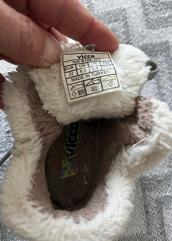 Kız Çocuk Gri Kürklü Bot - Görsel 2