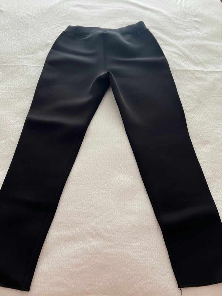 Siyah Kadın Normal Kesim Tayt - Görsel 5