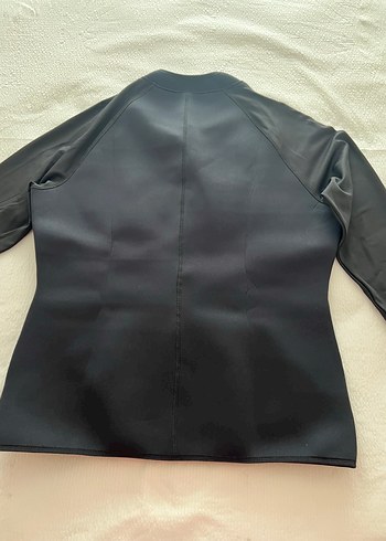 Siyah Fermuarlı Ceket - Görsel 3