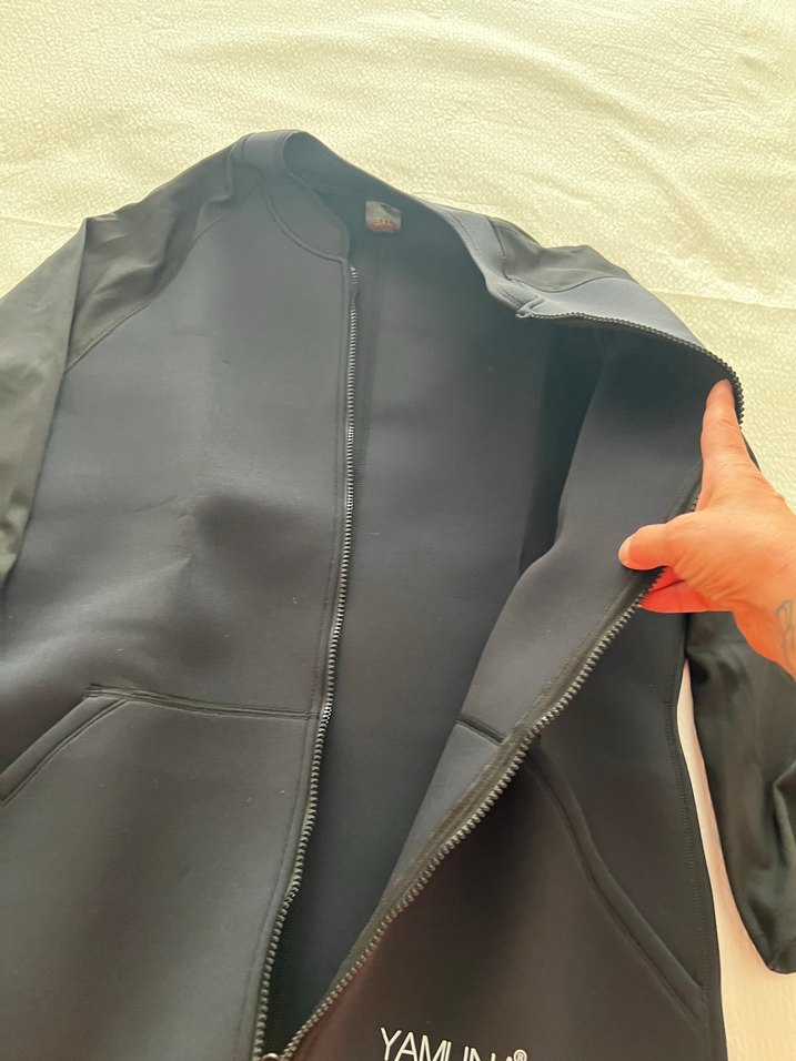 Siyah Fermuarlı Ceket - Görsel 4