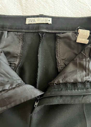 Düz Siyah Kadın Kumaş Pantolon - Görsel 5