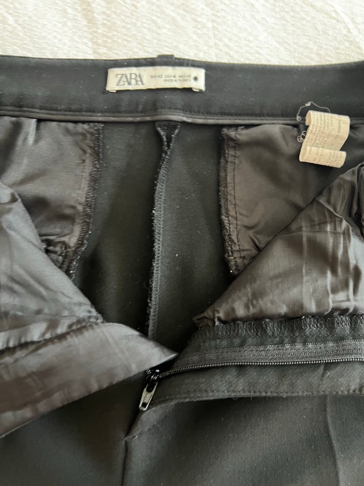 Düz Siyah Kadın Kumaş Pantolon - Görsel 5