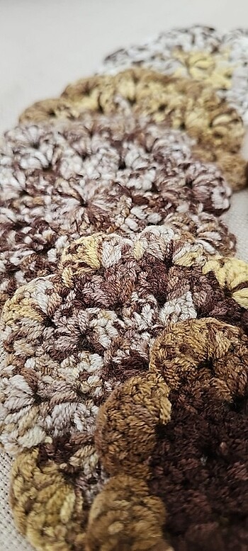 Beden 13 adet hand made bardak altı